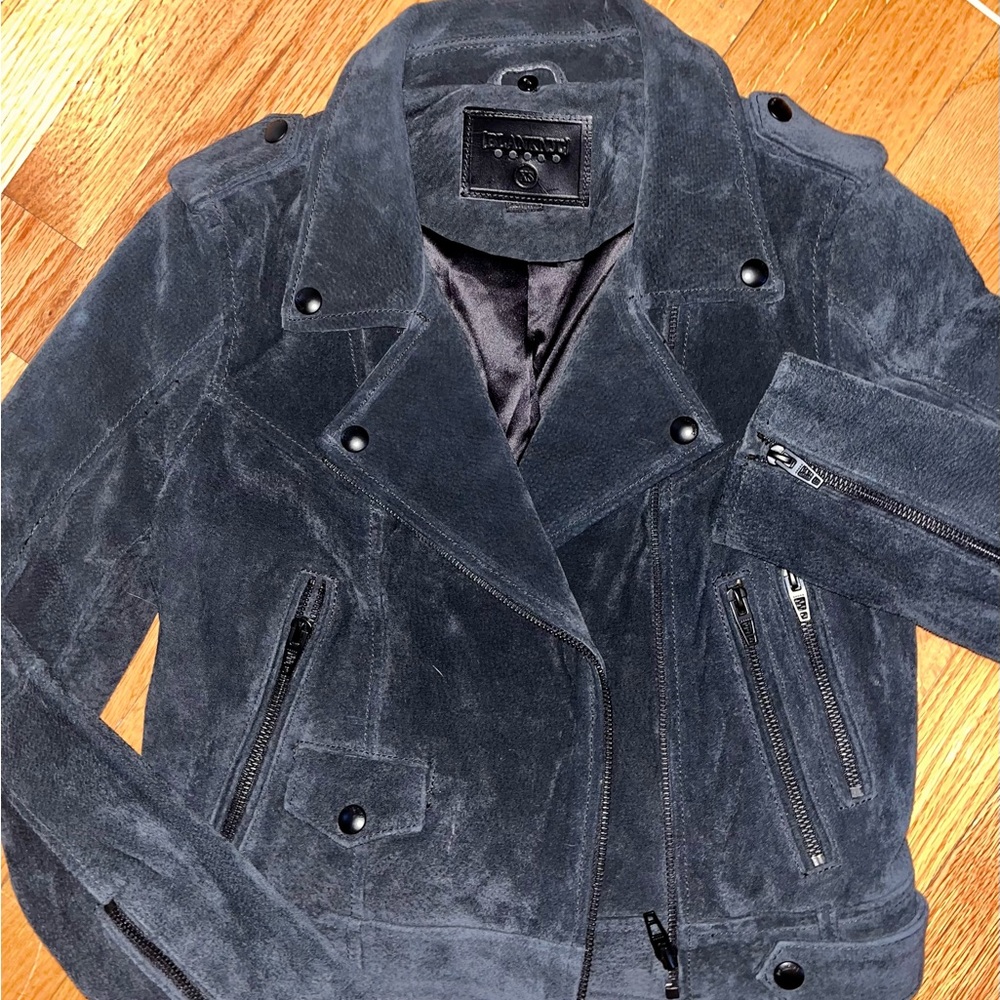 Genuine suede moto jacket xs Blank NYC